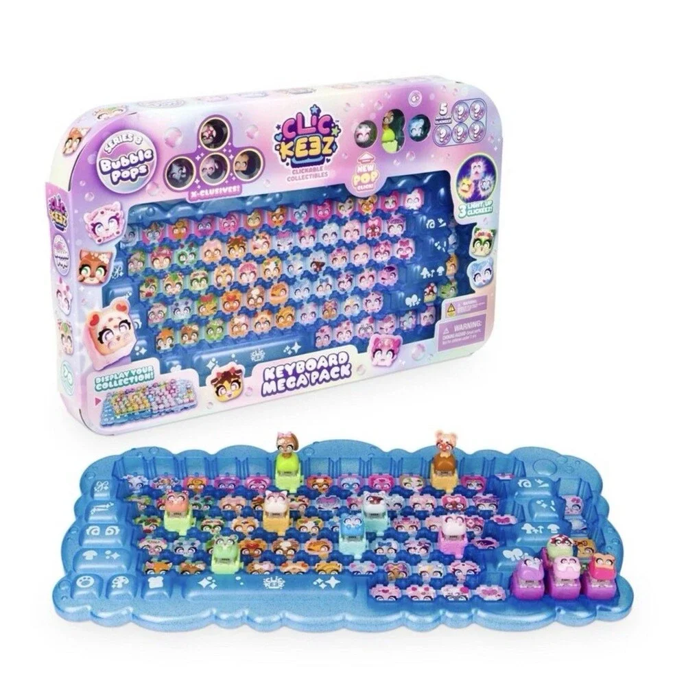 🔥 Clickeez Series 3 🔥 Mega Pack Includes Keyboard Case & 12 Bubble Pops